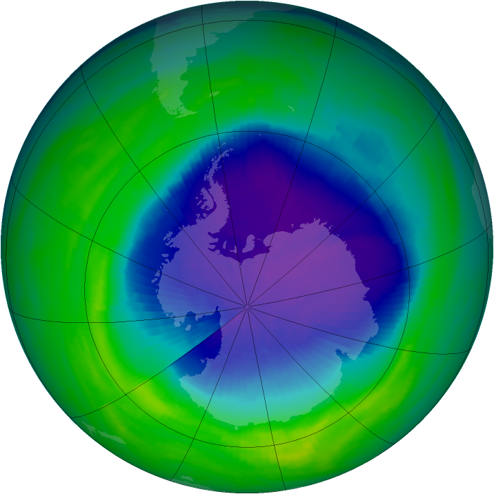 Ozone Map 1992-10-13